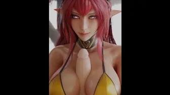 Daemon Girl Titfuck Animation 3D