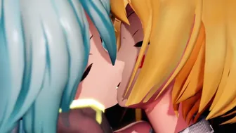 Rin X Miku [Yuri-Lesbian] [Mmd][By-Kem_Kem]