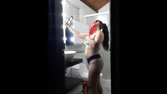 I Record My Wife In The Bathroom While She Is Getting Ready To Go Out