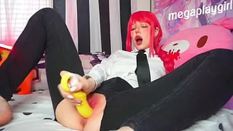 Cosplay Teen Ahegao Masturbation Compilation