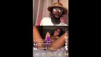 Ebony Thot Masturbates On Rapper Gold Gad Instagram Live