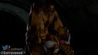 Clayface On Harley Quinn