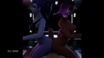 Widowmaker And Sombra Fun With Big Dick. Gcraw. Overwatch