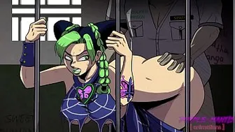 Jolyne Cujoh Gets Her Thicc Ass Interrogated - Jojos Bizarre Adventure Commission