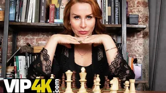 Mature4K. Instead Of Playing Boring Chess Game Guy Fucks Stunning Mature