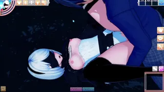 Koikatsu Party - 2B Getting Fucking In All Holes Creampie And Drenched In Cum