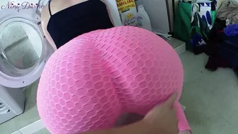 Fucking My Step Sister In The Big Ass While She Is Stuck In The Washing Machine