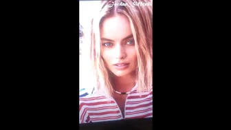 Margot Robbie Cum Tribute. Explosive Cumshot