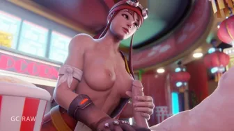 Brigitte Jerking Off In The Mall. Gcraw. Overwatch