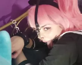 Little Tied Up & Gagged Anime Anal Whore Gets Ravaged By Toys And Fists