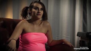 Pregnant Slut Gangbang Interview