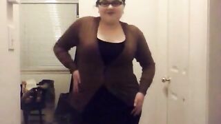 Bbw Chubolatechip Does Striptease