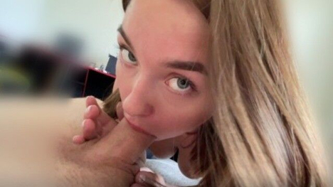 Honey Sasha Gives Her Tits A Fucking While Sucking A Huge Cock