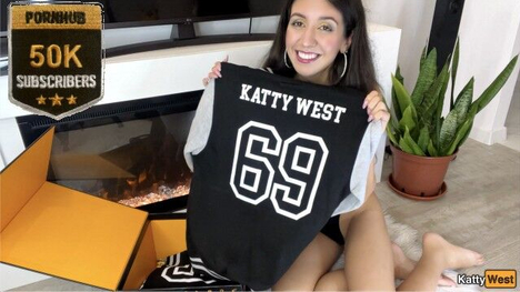 Katty West Unboxes & Gives A Hot Handjob To Her 50K Subscribers