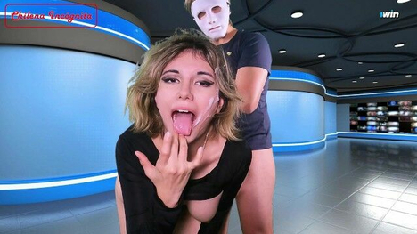 Chilena Incognita's Cosplay Roleplay Leads To A Public Facial For Her Reporter Friend