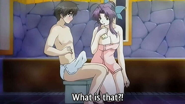 Japanese Milf Gives Bath To 18-Year-Old Step Son In Hentai Animation [Subtitled]