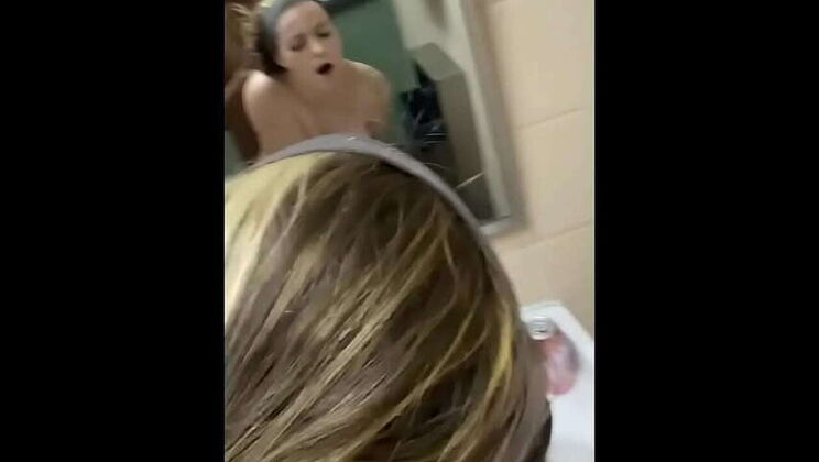 Adorable Blonde Submitted In Public Bathroom