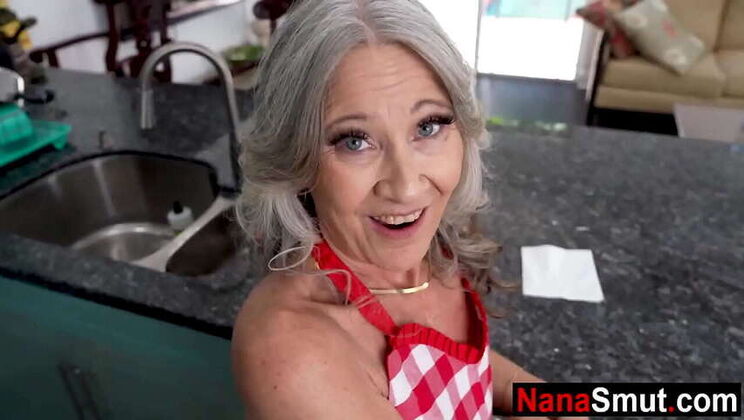 Lustful Step-Granny Leilani Lei Craves Step-Grandson's Cock