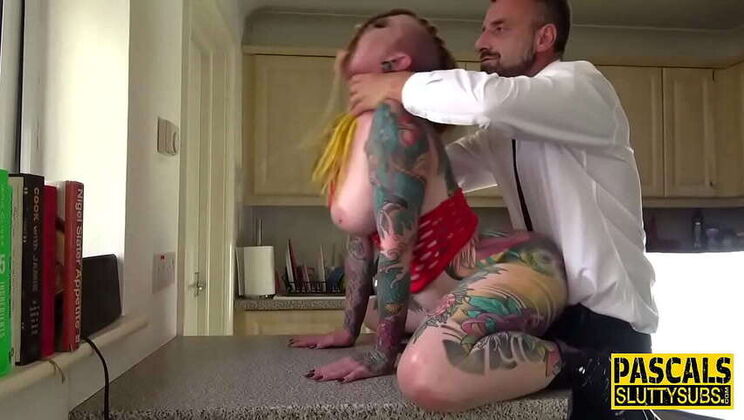 Inked Temptress Endures Anal Penetration